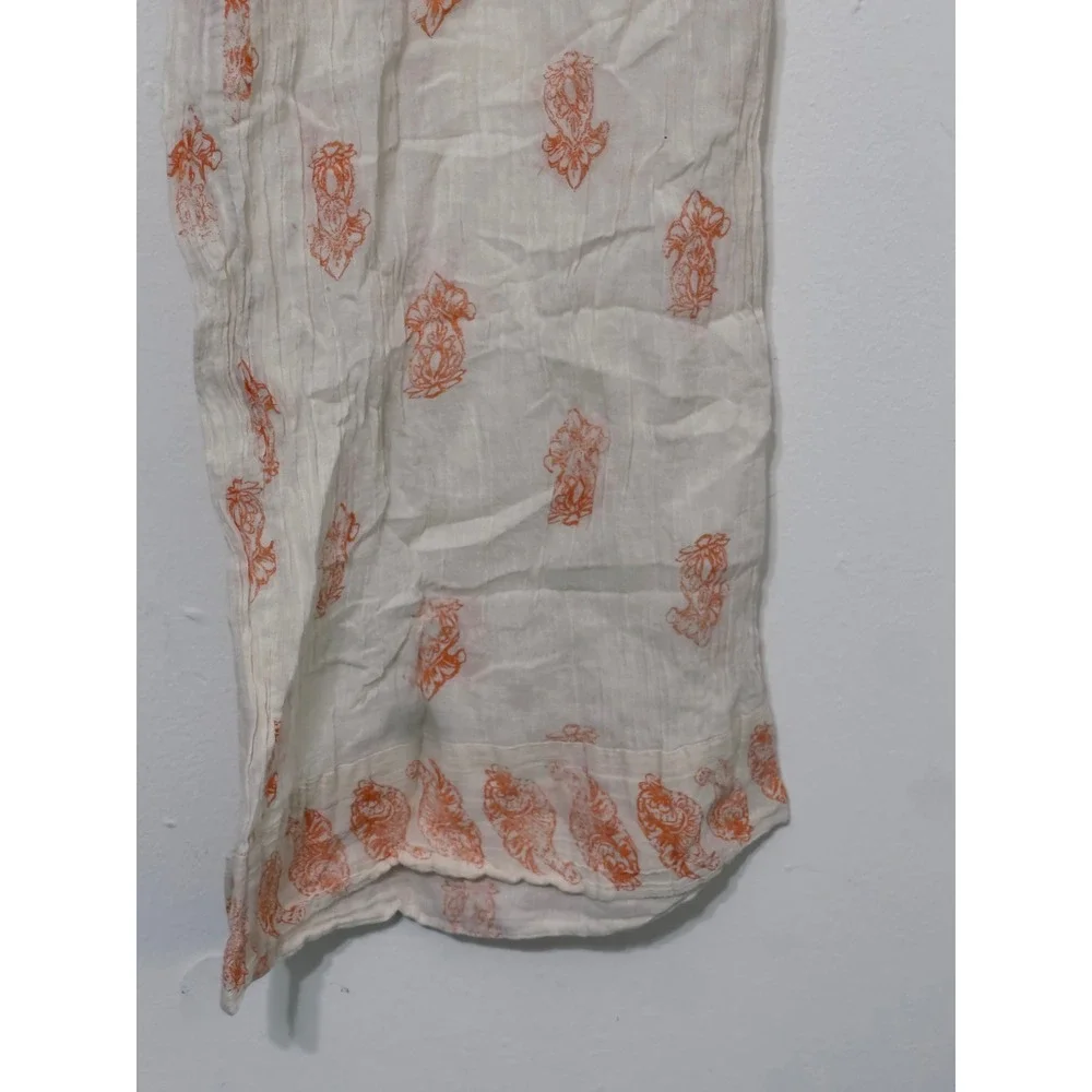 Intimately Free People Wide Leg Cotton Boho Block Print Pants Large Beach Lounge